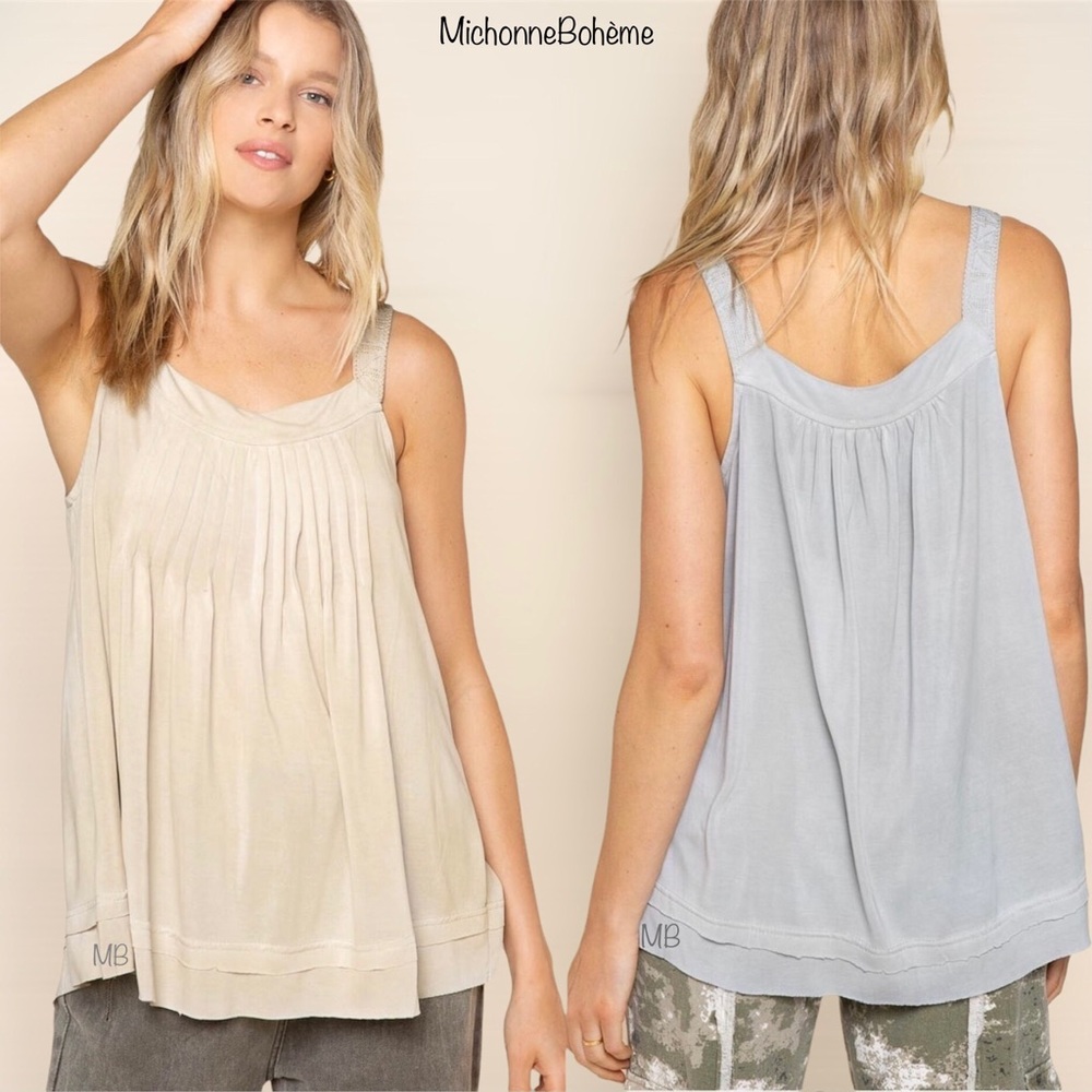 Sleeveless Embroidered Tunic Tank Top - Picture 4 of 6